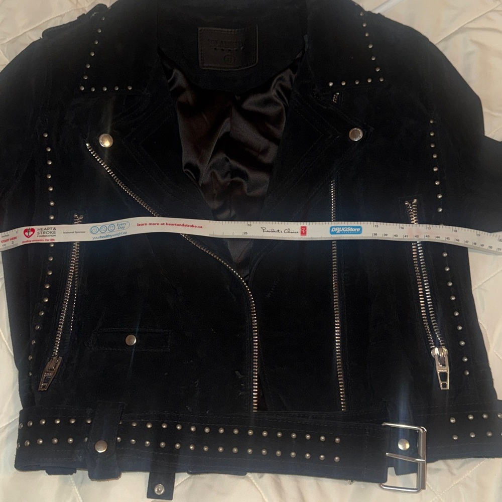 Blank NYC Black Studded Suede Jacket - Picture 6 of 8